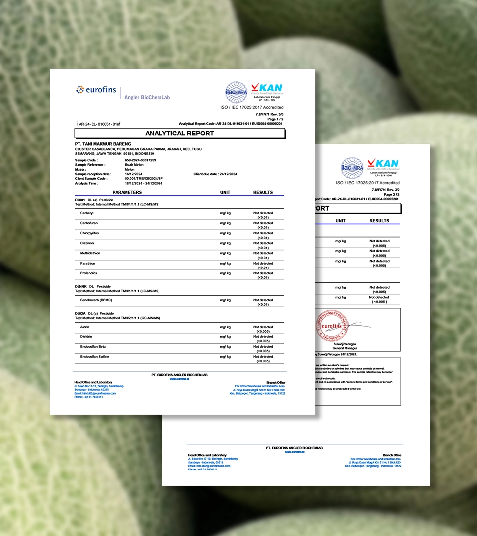 Pesticide residue test